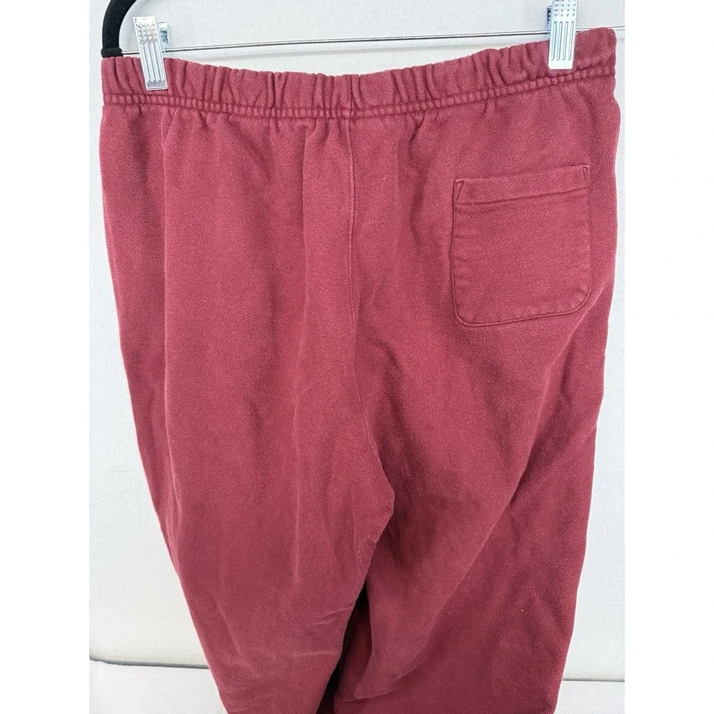 Vintage 90s Champion‎ Red Reverse Weave Joggers Size Large